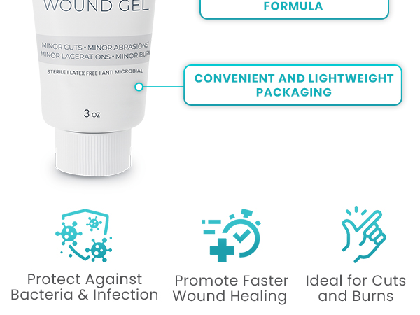 ViveCare Silver Wound Gel – Anti-Microbial Healing Ointment for Burn Relief