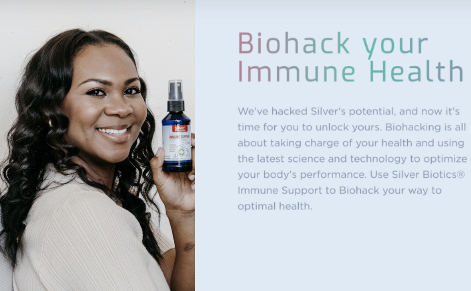 Silver Biotics Multivalent SilverSol Technology Ag₄O₄ 10 PPM Immune Support | Bio-Hacking Immune Building Natural Support (16 Fl Oz Glass Bottle)