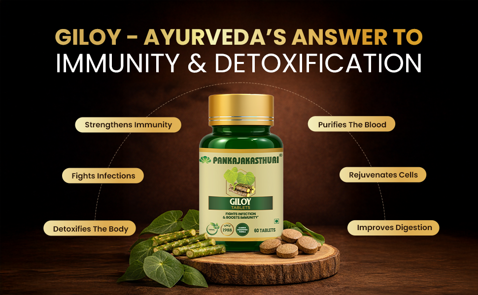 Pankajakasthuri Giloy Tablets | Immunity Booster - 60 Tablets