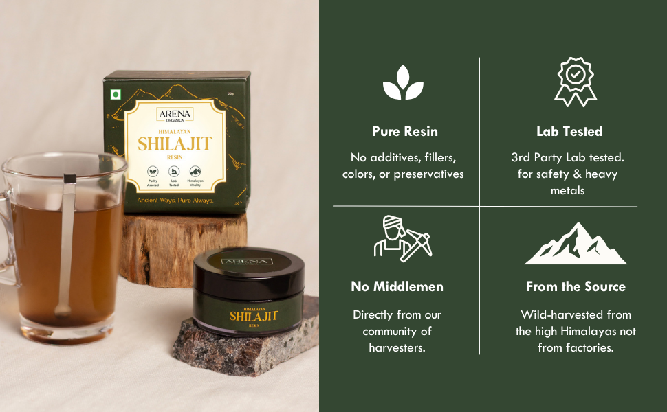 Original Kashmiri Shilajit Resin -20g | 85% Bioactives | Lab-Tested | Pure Himalayan Shilajeet for Energy, Stamina & Immune Support