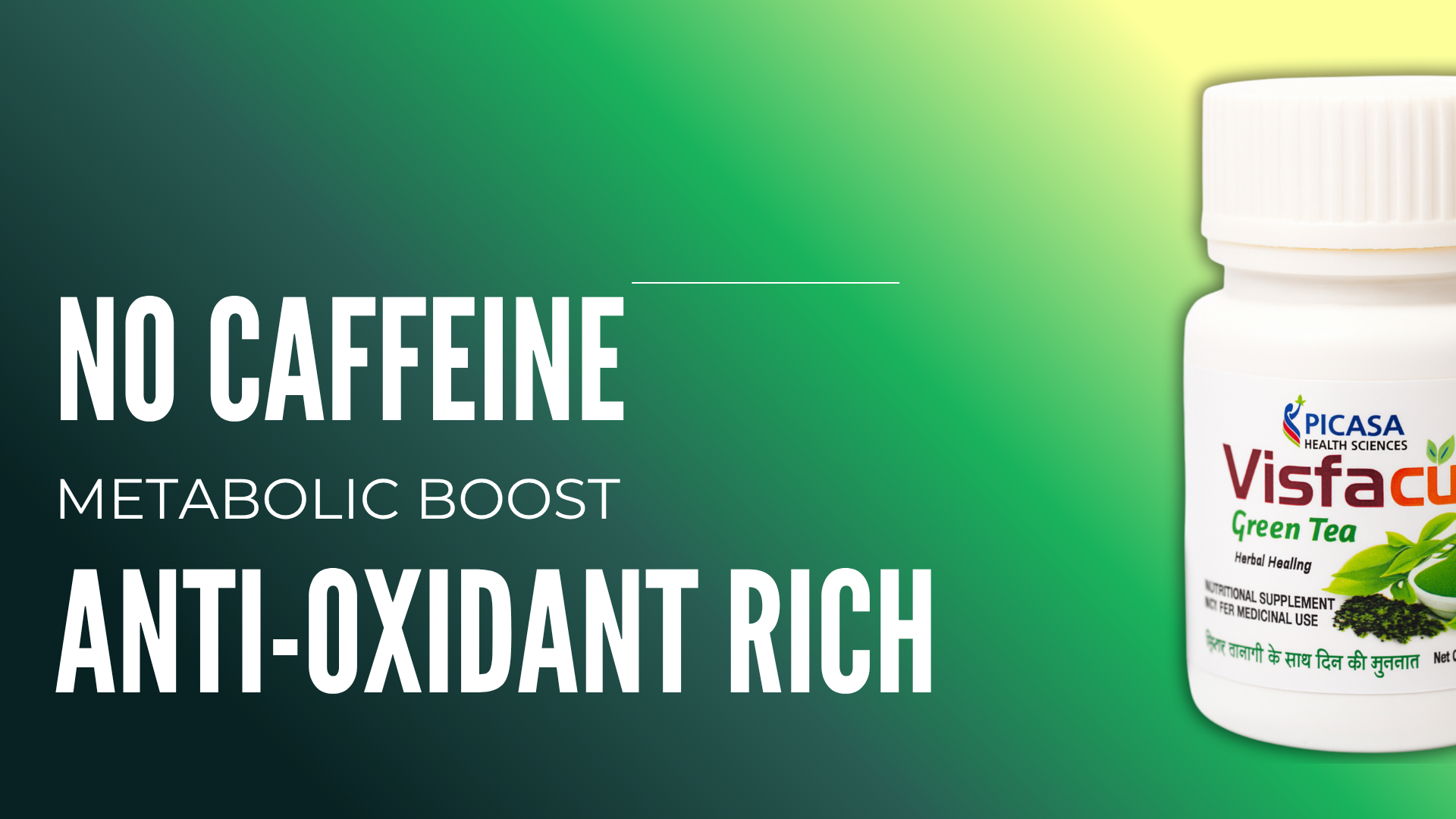 Herbal Green Tea | Natural Effervescent Tablet | Antioxidant Boost and Metabolism Booster | 30 Tablets