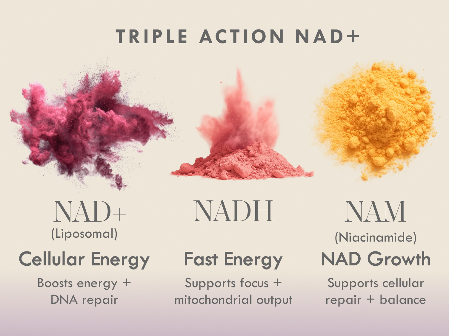 NAD+ Supplement – Triple Action Liposomal NAD+ & NADH Formula for Cellular Energy, Mitochondrial Support, and Longevity, Developed by Dr. Halland, 60 Capsules (30-Day Supply)