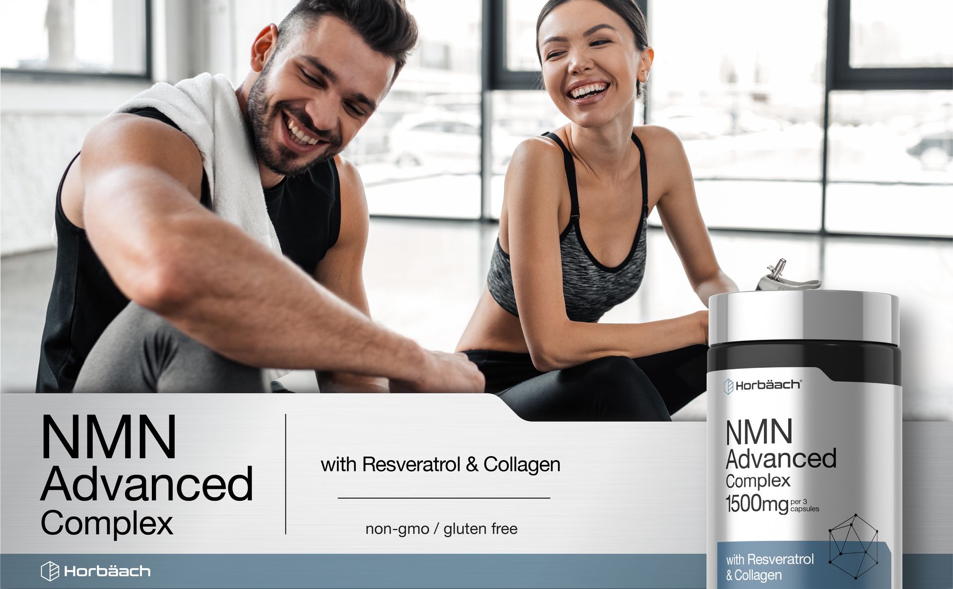 Horbäach NMN Supplement 1500mg | 120 Capsules