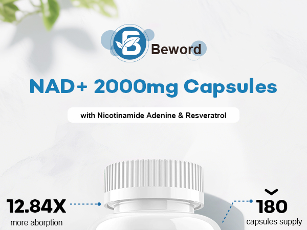 BEWORD Liposomal NAD 2000 Mg, 180 Capsules