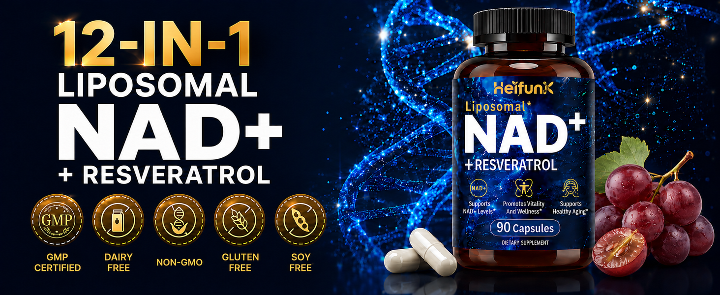 NAD Supplement, Liposomal NAD Supplement with Resveratrol