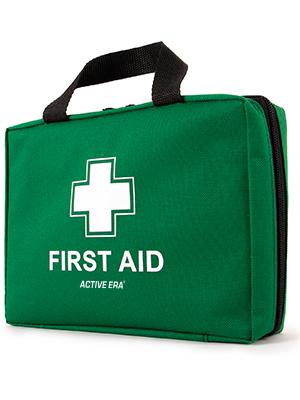 220 Piece Premium First Aid Kit Bag - Includes 2 x Cold (Ice) Packs and Emergency Blanket for Home, Office, Car, Caravan, Workplace, Travel and Sports