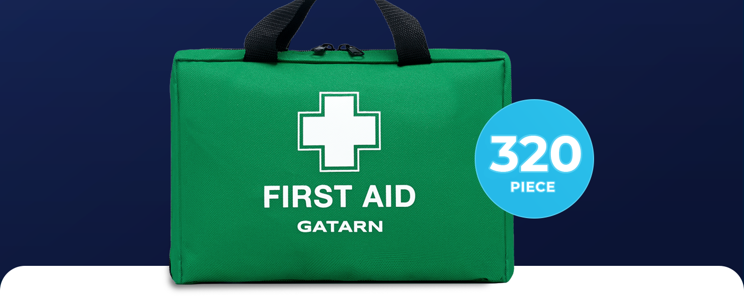 GATARN Piece First Aid Kit Bag 320, x Instant Cold Ice Packs