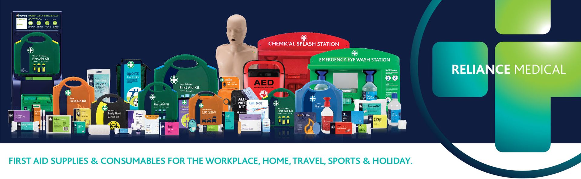 Reliance Medical Burn First Aid Kit - Red Stockholm Bag, Revolutionary Relabel Dressings, Ideal for Kitchens and Hazard Areas