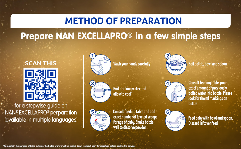 NAN EXCELLAPRO Stage 1 | Infant Formula 0-6 Months | 5 HMOs | 1.2kg