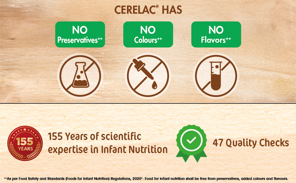 Nestlé CERELAC Baby Cereal Rice, No Refined Sugar STG-1, 300g