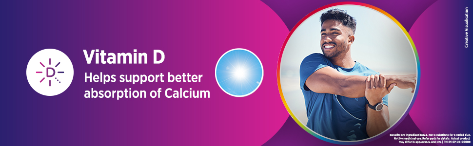Centrum Ostocalcium Total Chewable Tablets For Women & Men | Vitamin D & Calcium Tablets To Support Strong Bones, Joints & Muscles |30 Tablets