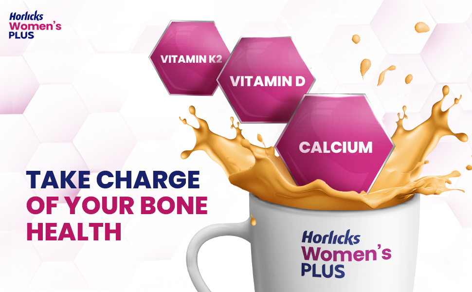 Horlicks Women's Plus Caramel Nutrition Drink 400 g Jar, Nutrition for strong Bones with 100% daily Calcium & Vitamin D - No Added Sugar
