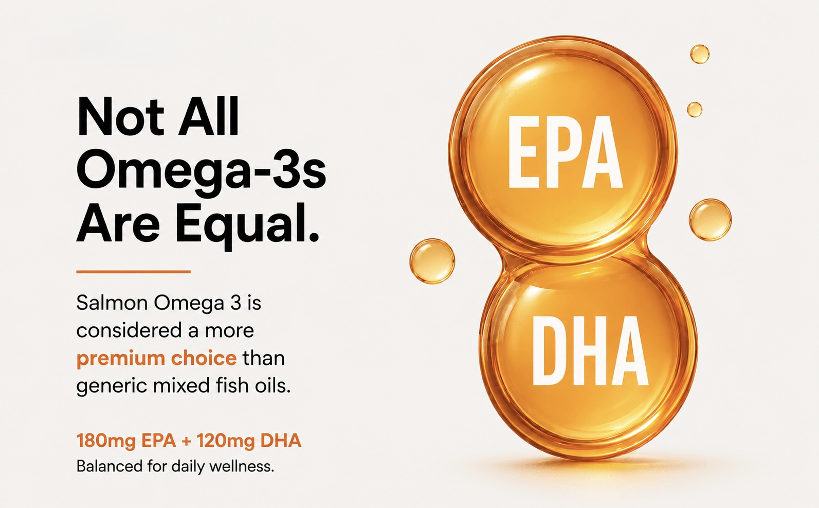 NaturePath Salmon Omega 3 Fish Oil 1000mg with EPA 180mg & DHA 120mg - Omega 3 + Vitamin E - Supports Heart, Brain, Joint & Eye Health - No Fishy Aftertaste - 90 Softgel Capsules