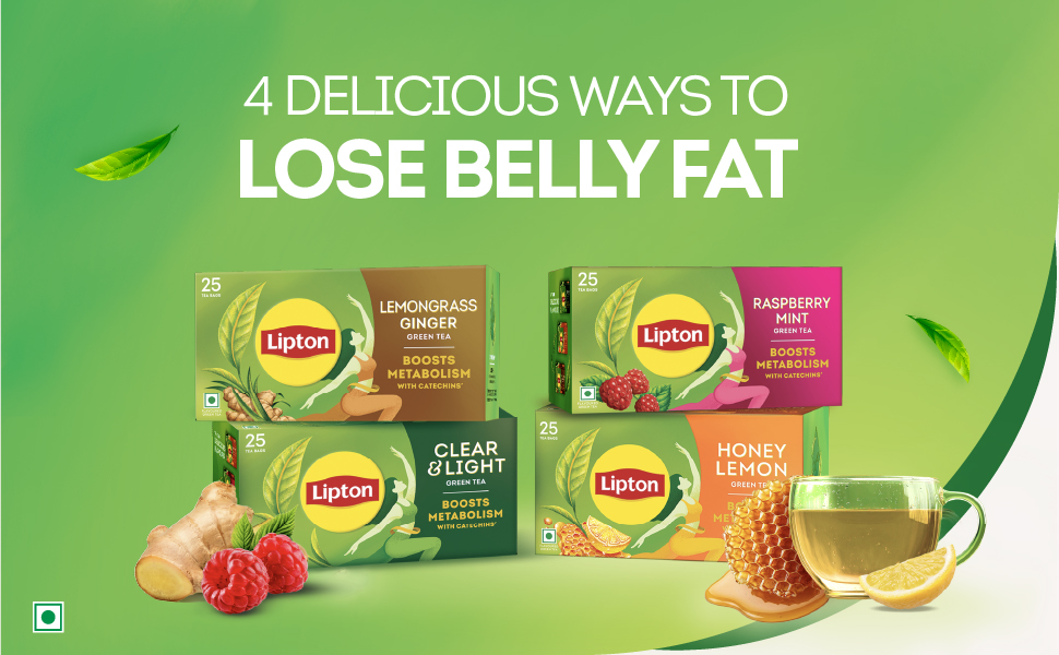 Lipton Green Tea, Clear & Light, 250gm, for Weight Loss, with Catechins to Boost Metabolism, Zero Added Sugar, All Natural Ingredients