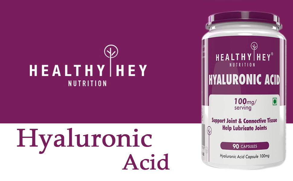 HealthyHey Nutrition Hyaluronic Acid 2X Plus Veg Capsules -90 Count