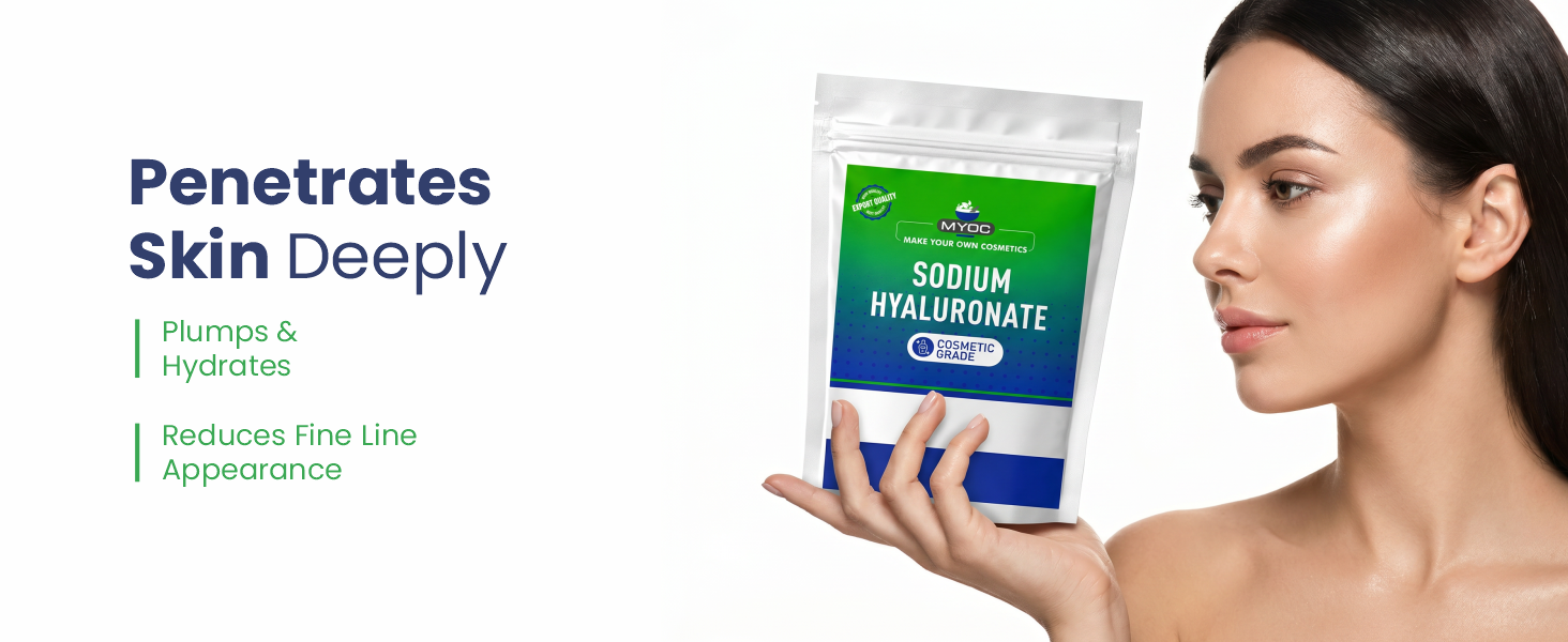 Sodium Hyaluronate Powder - 25 g — cosmetic grade hyaluronic acid for DIY serum, moisturiser and anti-aging formulations