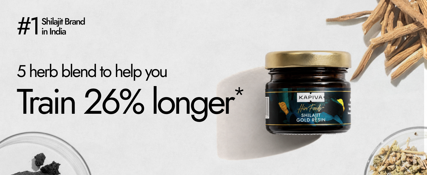 Kapiva Shilajit/Shilajeet Gold Resin - 40g | Super Saver Pack | 500mg/Serving | 80 Servings | Boost Muscle Growth & Stamina | Contains 24 Carat Gold | 100% Ayurvedic