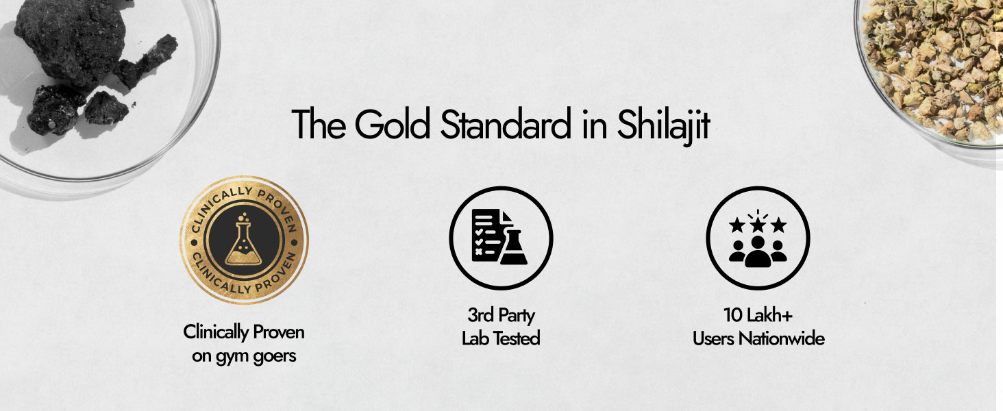 Kapiva Shilajit/Shilajeet Gold Resin - 20g | 500mg/Serving | 40 Servings | Boost Muscle Growth & Stamina | Contains 24 Carat Gold | 100% Ayurvedic