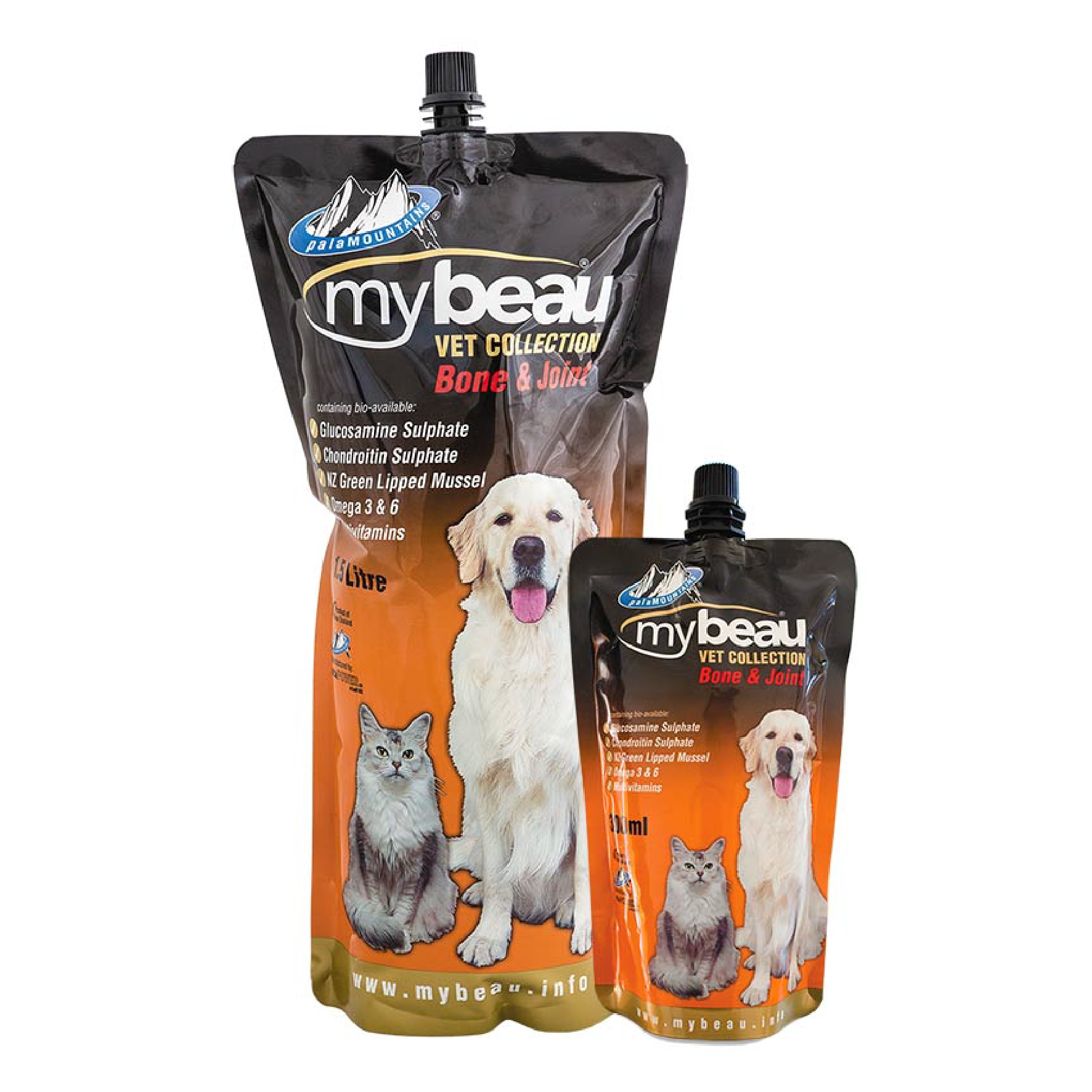 Palamountains My Beau Bone & Joint Supplement for Dogs – Joint Health, Mobility, Soft Tissue & Immune Support, Antioxidants for Active & Aging Dogs – 300ml