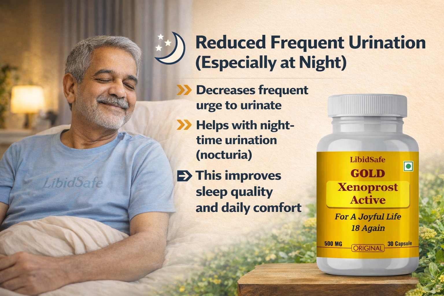 Xenoprost Active Capsule for Men โ Advanced Prostate Care Ayurvedic Supplement for Enlarged Prostate & Urinary Relief | Herbal Support for BPH, Bladder Strength & Male Energy