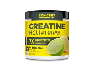 CON-CRET Concentrated Creatine | Pure Creatine HCL supports Muscle, Cognitive, Cellular Energy | USA Made & NSF Certified | 60 Micro-dosed servings | Unflavoured (45 gms)