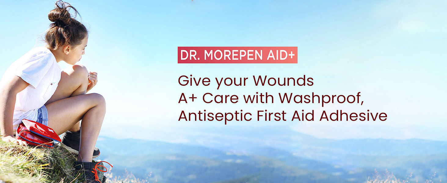 Dr.Morepen Band Aids | Washproof First Aid Bandage | Flexible & Breathable | 100 Strips For Kids and Adults