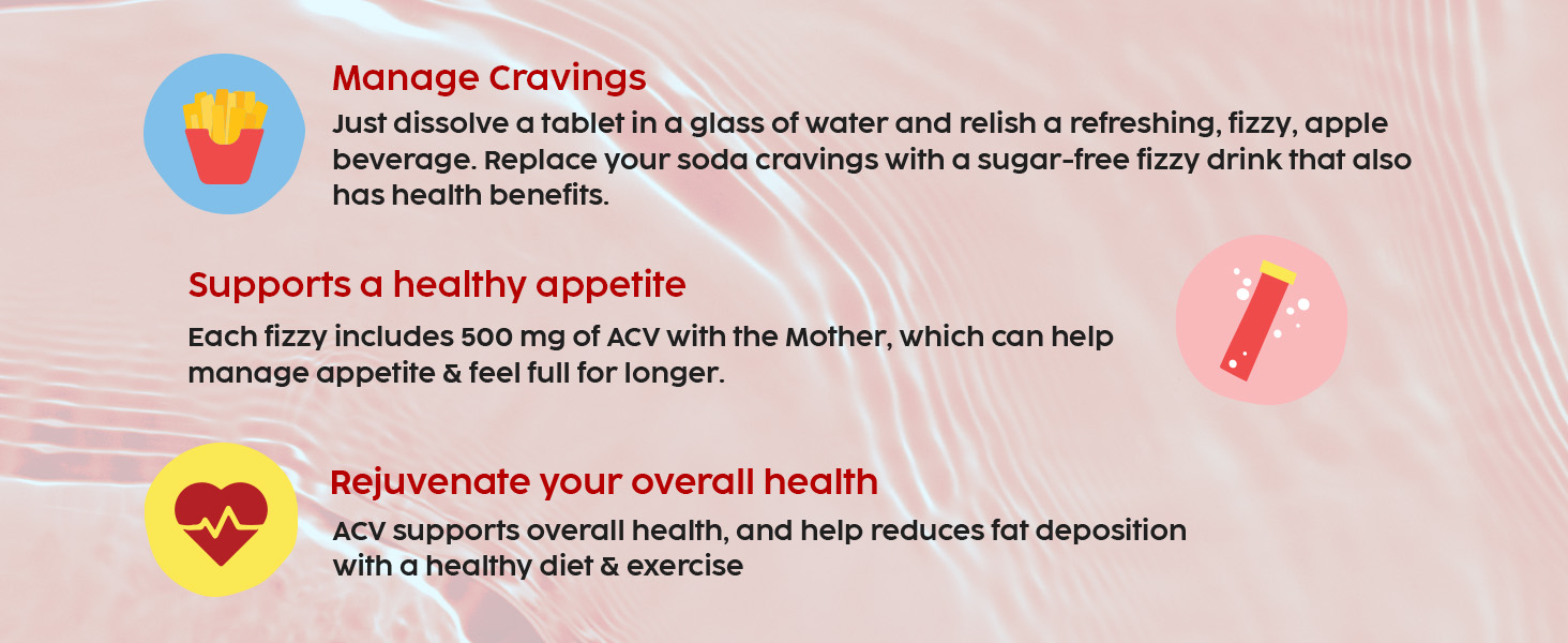 The Plant Fix Plix Apple Cider Vinegar Effervescent Tablet With Mother|Supports Metabolism & Appetite Control I With 500Mg Acv, Vit B6 & B12 I No Maltodextrin, No Added Sugar I Pack Of 4 (60 Tablets)