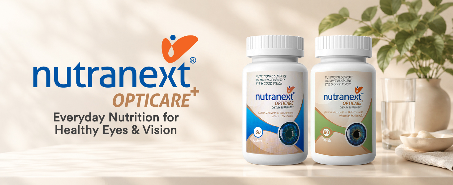 Nutranext Eye Health Supplements with Lutein & Zeaxanthin – Supports Healthy Vision, Guards Against Blue Light, Reduces Digital Eye Strain & Fatigue – 20+ Nutrients – 90 Veg Tablets