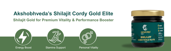 Original Shilajit Cordy Gold Elite Resin for Men