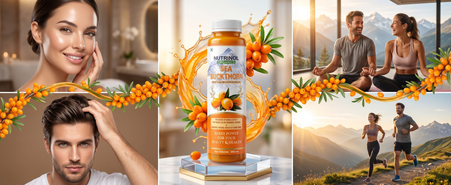 Sea Buckthorn Juice 300ml Bottle for Adults