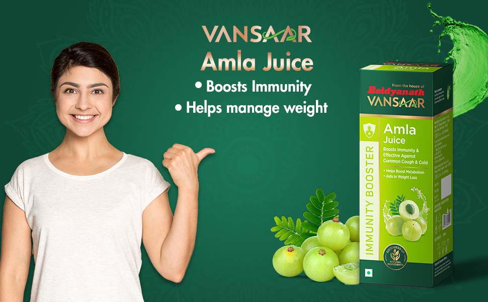 Vansaar Aloe Vera Juice + Amla Juice, 1L + 1L| For Holistic Skin & Hair care | Reduce Hair Fall | Improves Skin Health | Helps Manage Weight | Builds immunity | 100% Ayurveda