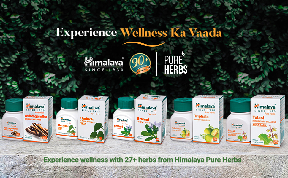 Himalaya Wellness Pure Herbs Tulasi Respiratory Wellness | Holy Basil |Relieves cough and cold| -Pack of 60 Tablets