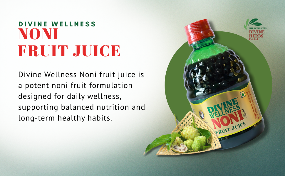 Divine Wellness Noni (400 ml) - Raw Unfiltered | Natural Detoxifier | No Additives | No Preservatives |Everyday Wellness Tonic