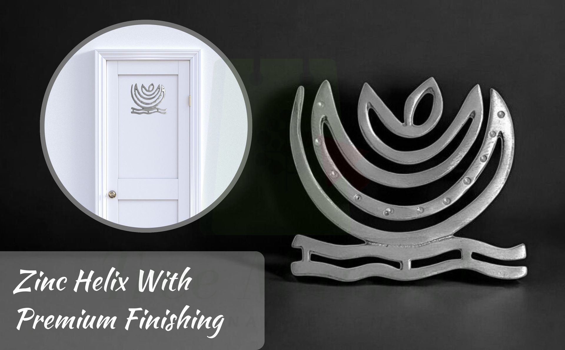 Vastu Zinc Helix for Vastu Remedy | Vastu Remedies for Toilet - Door | Zone Correction | Vastu Dosh Nivaran Remedies | Size- 4 Inch Approx | Pack of 3