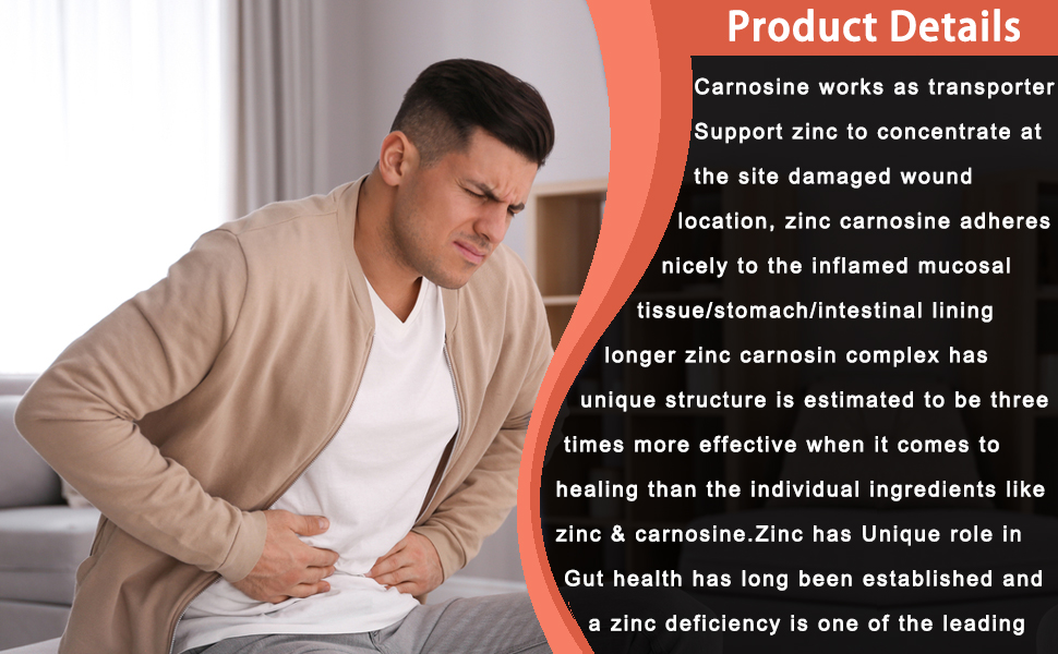 Zincasin (LeeWell) Zinc Carnosine Tablets, 90 Tablets