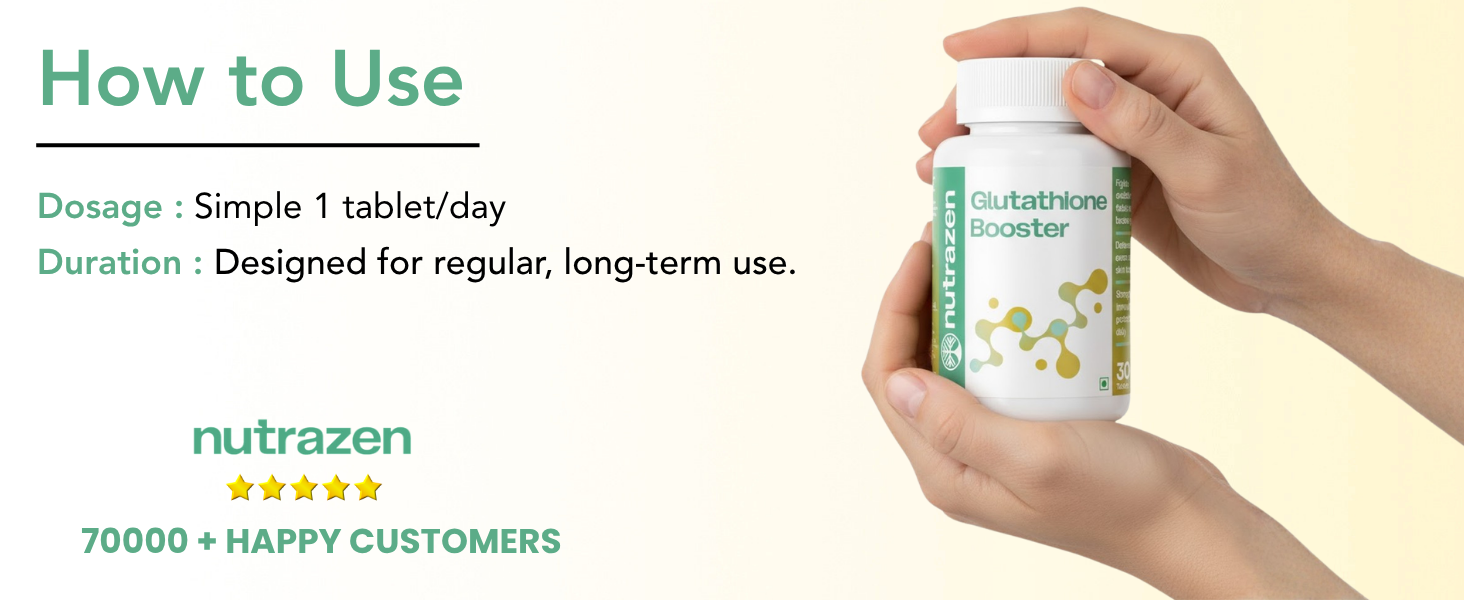 Glutathione Booster - 30 Tablets | Skin Brightening, Anti-Oxidant