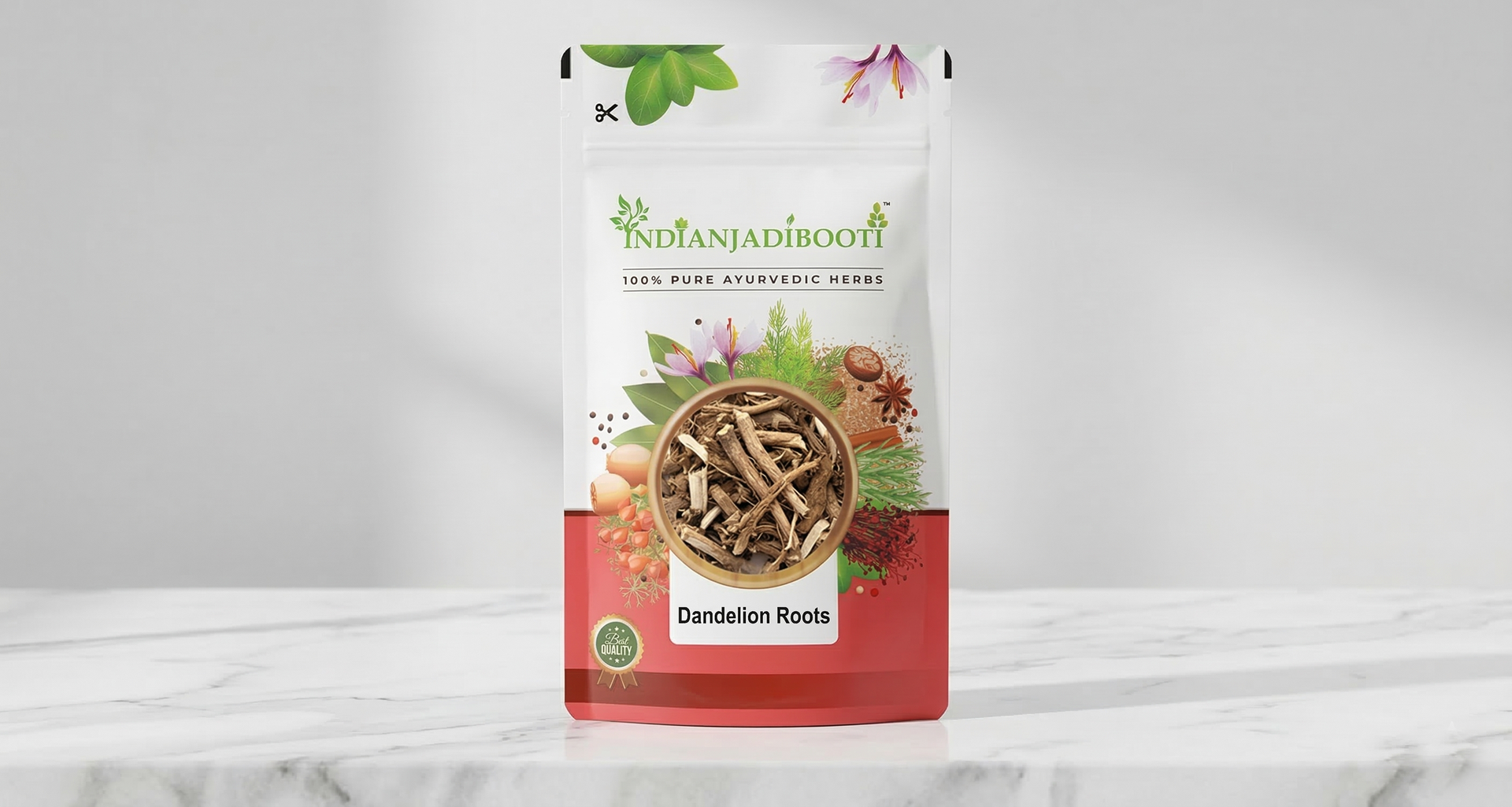 IndianJadiBoot Dandelion Roots (Singhparni/Taraxacum Officinale) - For Natural Detox & Digestion -100 Grams Pack
