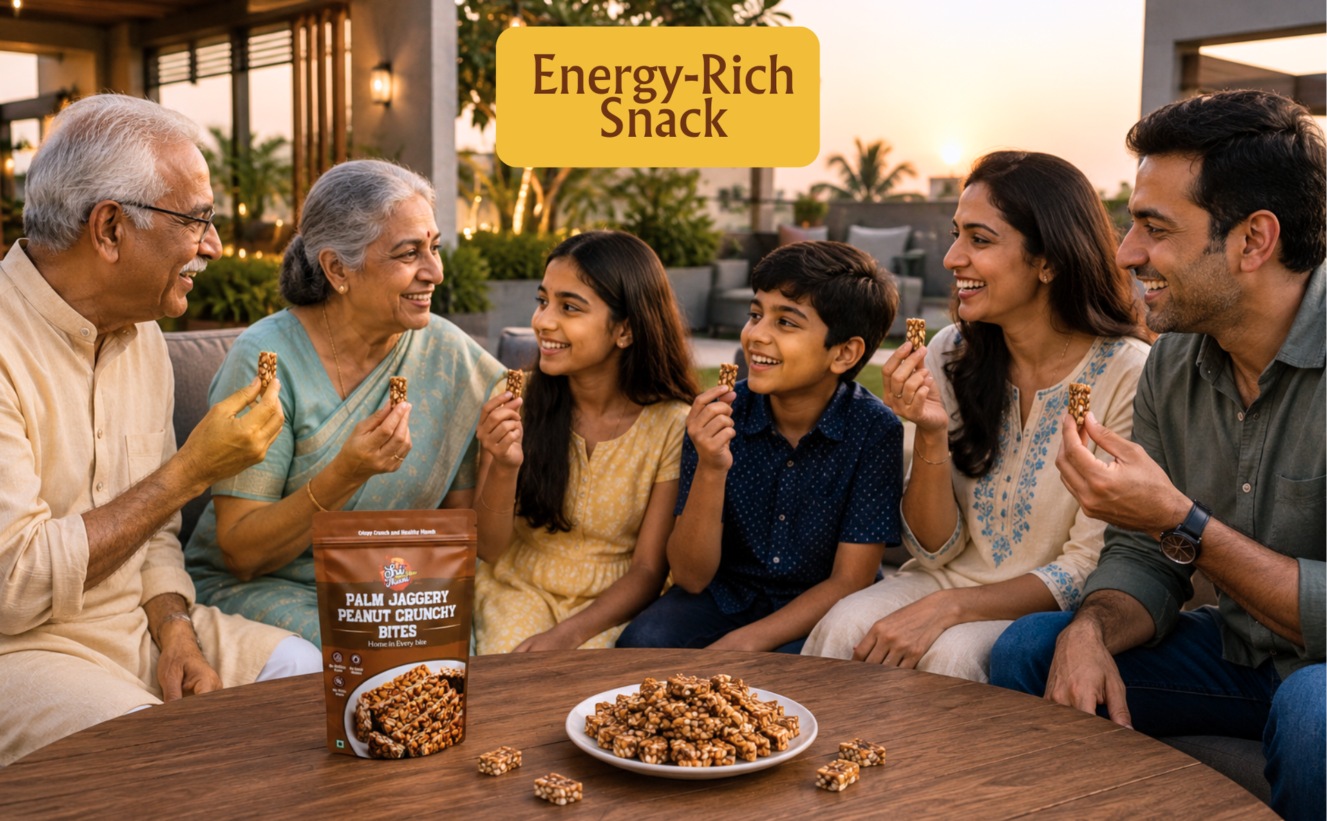 Sri Norukku Theeni Palm Jaggery Peanut Crunchy Bites (150g) | Karupatti Peanut Snack | Traditional Sweet Crunchy Bites | No Refined Sugar | Tea Time Snack