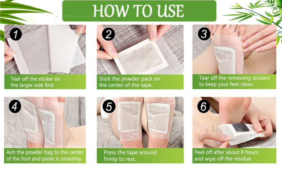 Herbal And Gentle Ingredient Ginger Detox Foot Patches – for Pain Relief & Relaxation, South Moon Style Footpad for Women & Men, Slim Detox Foot Patch for Overnight Use (Foot Pads Patches)