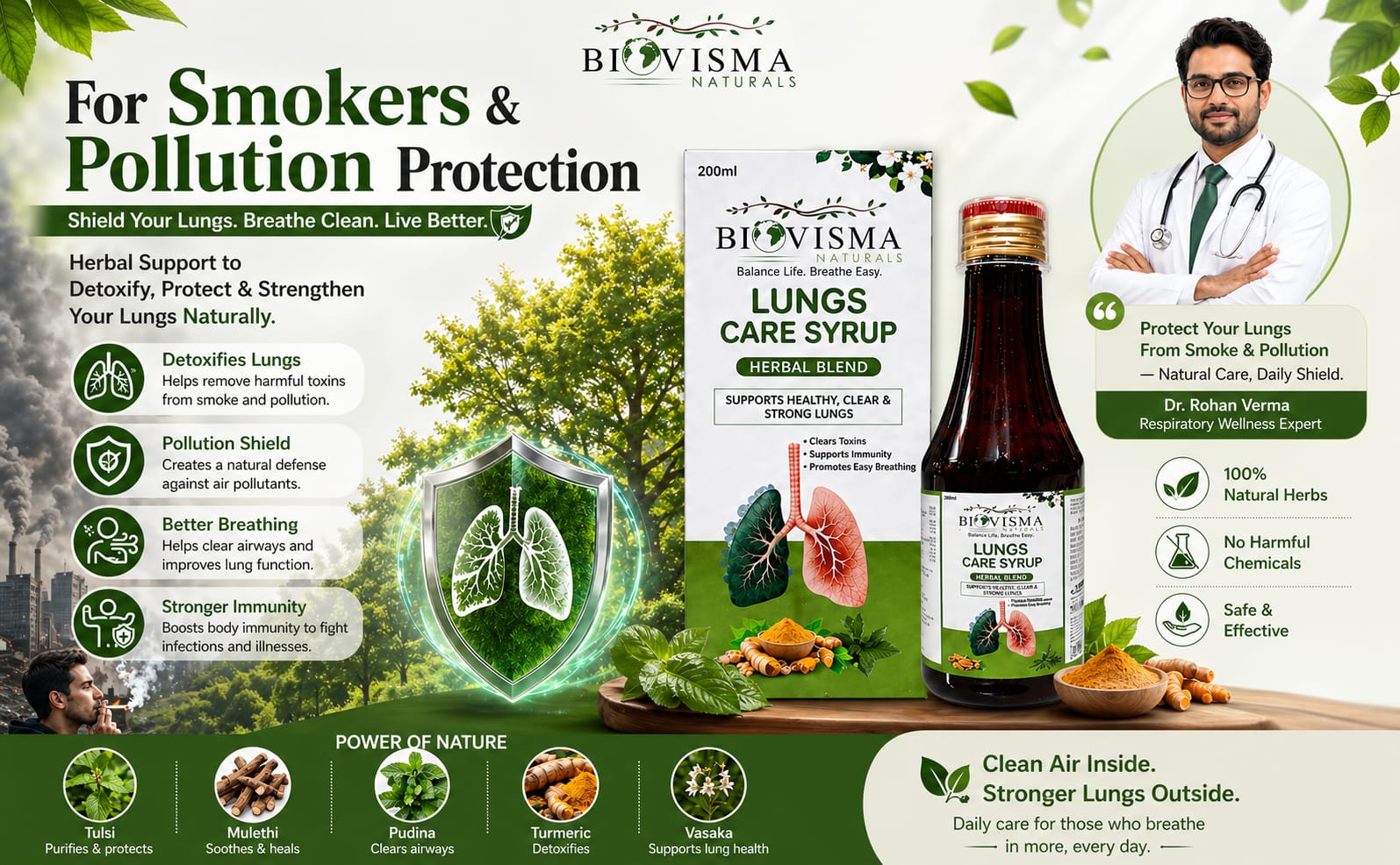 Herbal Lungs Detox For Smokers 200ml