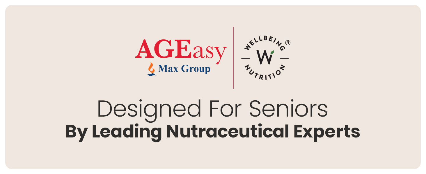 AGEasy x Wellbeing Nutrition Gut Balance for Seniors | Manages Leaky Gut & Microbial Balance | 5X More Probiotic Activity with 6 Billion CFU & Microbac | Fennel Mint Flavour, 15 Sachets (Powder Form)