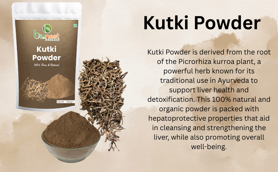 Kutki Powder - 100 gm | Picrorhiza Kurroa | Katuki | Kutaki | Liver Detox & Blood Sugar Support | Ayurvedic Herb