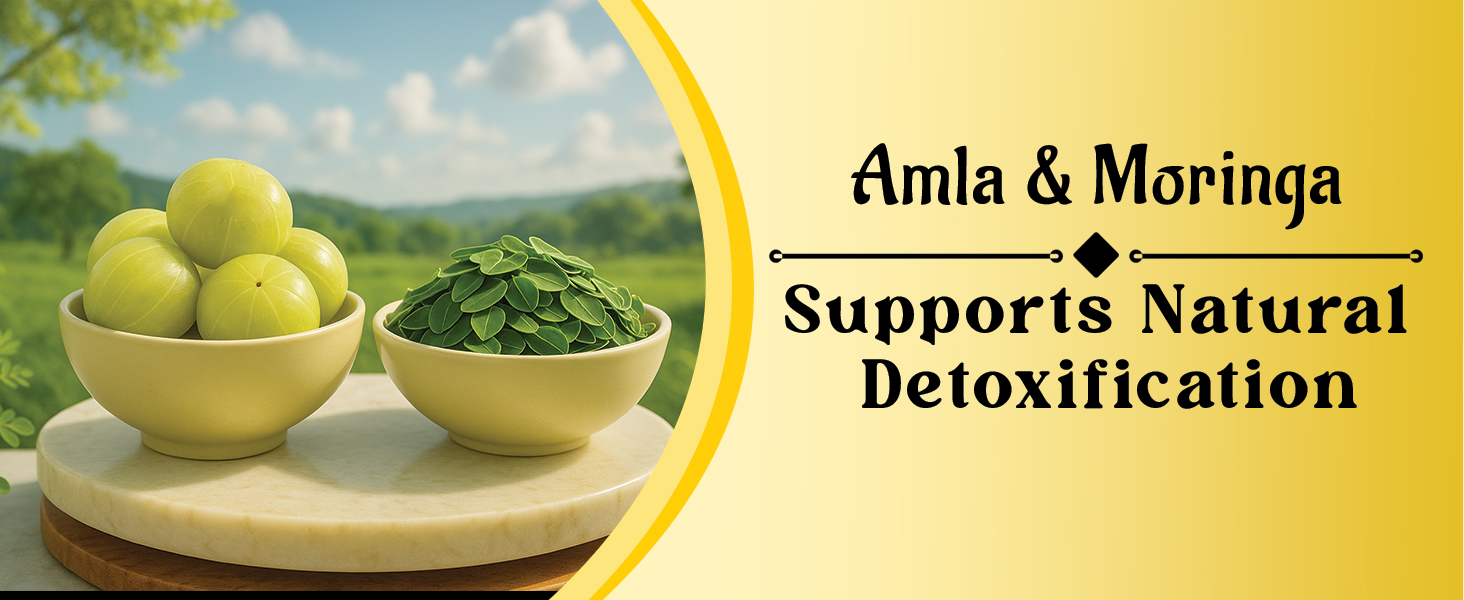 DAILY DETOX SHOT 60ML (1 Month Pack ) | Liver Detox Drink with Milk Thistle, Moringa, Curcumin & Bhui Amla | 8 Herb Ayurvedic Cleanse for Gut | Liver Care Juice | Gut Cleanse | Improves Probiotic Activity, Gut Health & Digestion | Herbal Detox Drink