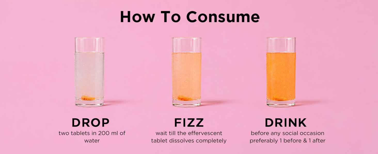 Auric Party Detox Effervescent Tablet - Drop, Fizz & Drink - 40 Tablets