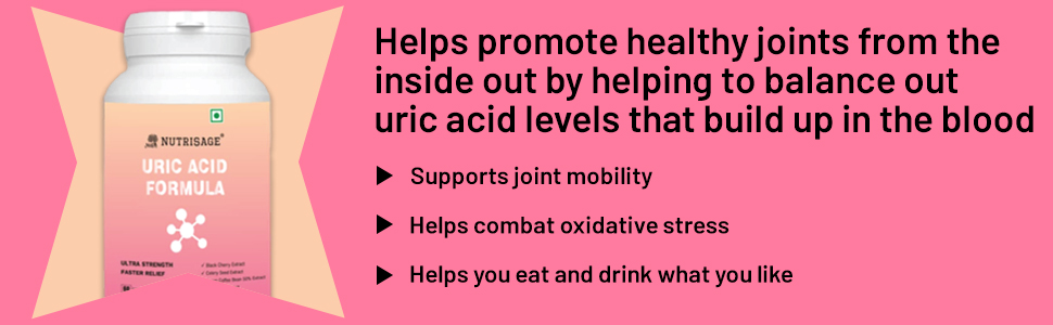 Uric Acid Formula for Men and Women [13 Potent Herbs] All Natural Uric Acid Cleanser, Kidney & Joint Support with Cherry, Milk Thistle, Celery 60 Veg Tab Pack of 1