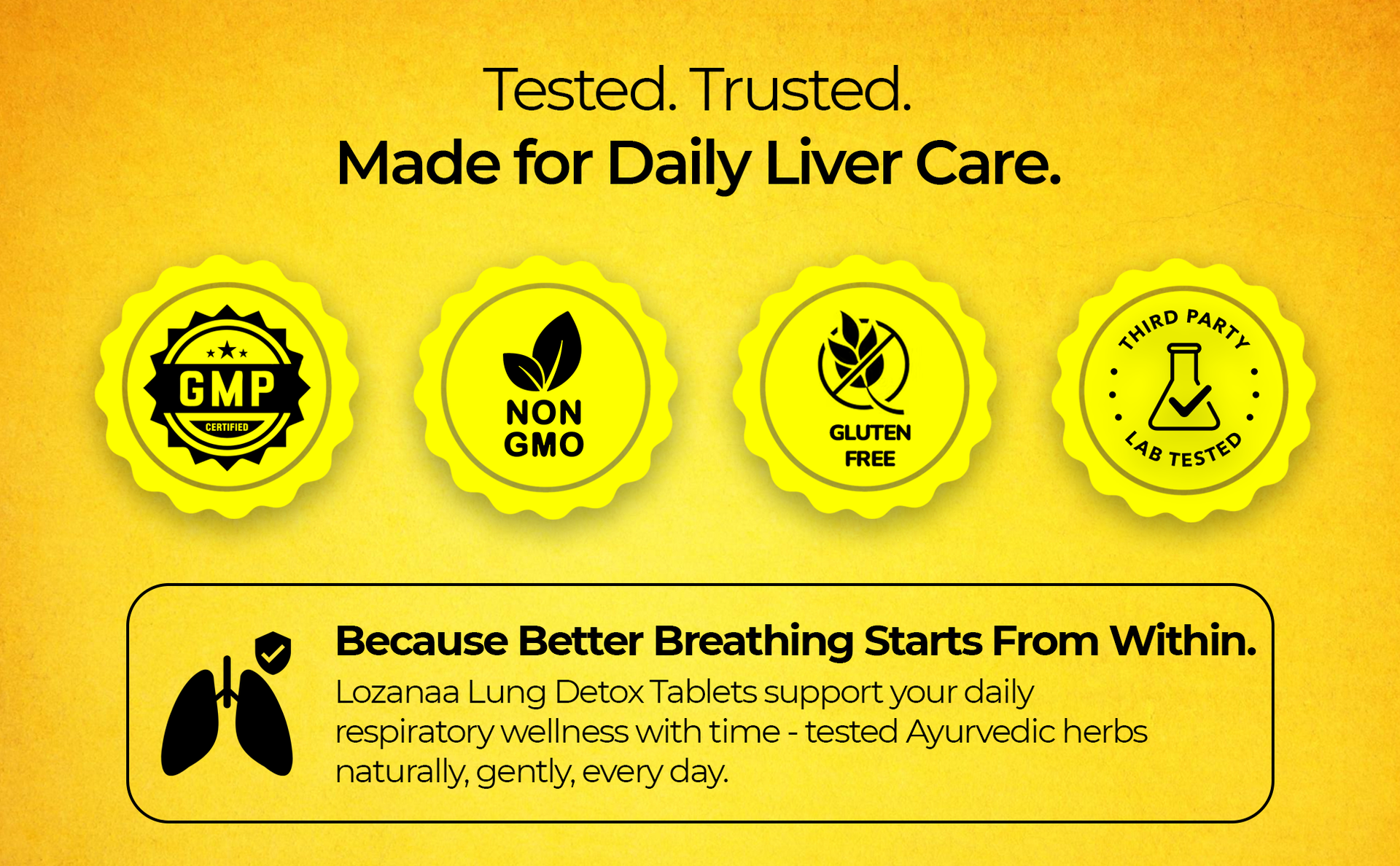 Lung Detox Tablets | Natural Lung Cleanse for Pollution & Congestion | With 50 mg Curcumin, 200 mg Vasaka & 100 mg Beetroot Extract | Supports Clear Breathing & Respiratory Health | 60 Vegan Tablets