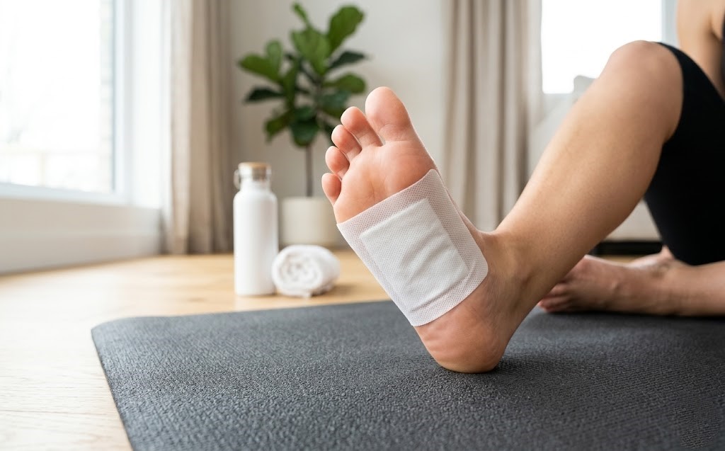 Annuan Hall Natural Foot pads Detox Patches, Vegan Cleansing Treatment, Absorbs Toxins, Promotes Healthy Sleep, Relieves Pain and Swelling, 10 Patches