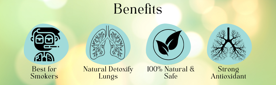 Lungs Detox For Smokers, Removes Tar and Mucus from the Lungs, Beetroot Extract, Arjun, Gingerol, and Piperine, For Both Men and women, 60 Tablets
