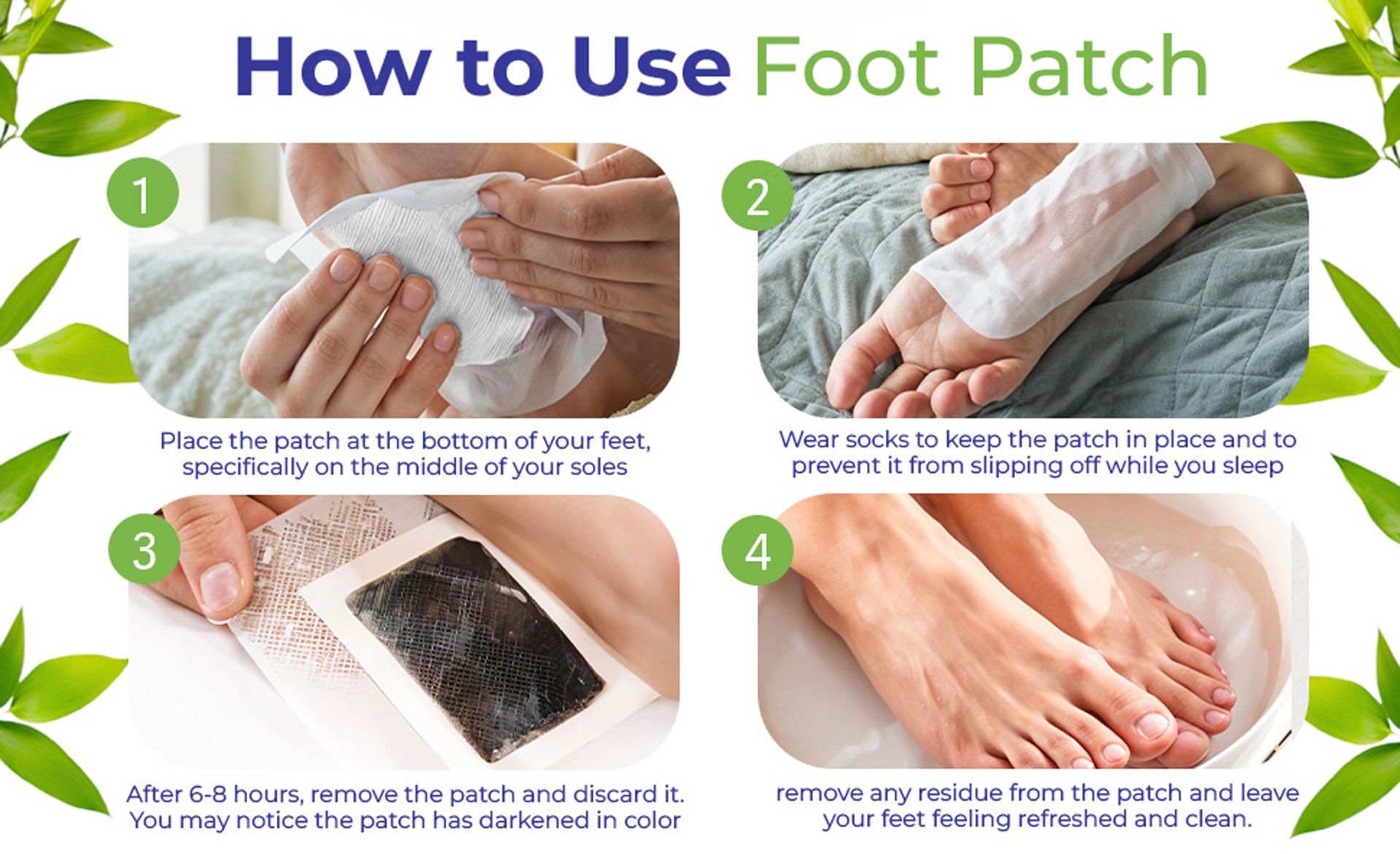 Premium Detox Foot patches 30 pads, Cleansing Toxin Remover Foot Pads, Pain Relief,Stress Relief Sleep Patch for Detoxification, For Men & Women (pack of 3= 30 pads)