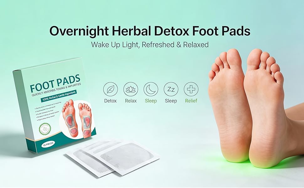 Detox Foot Patches, Pack of 10